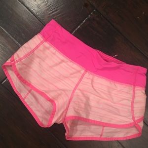Lululemon Run: Speed Shorts Parfait Pink